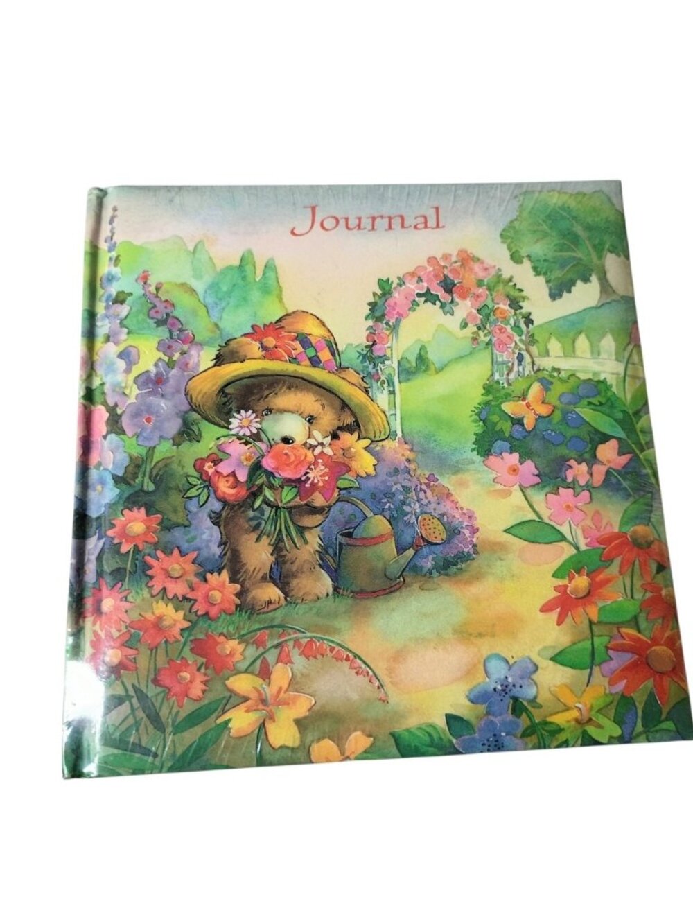 Vintage American Greetings Cushioned Hardback Journal Kitsch Garden Sealed New